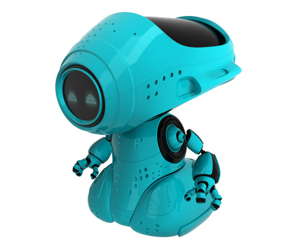 绿松石机器人椭圆头图片下载