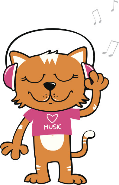 猫听音乐图片下载