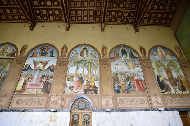 探访耶路撒冷的教堂绘画图片下载