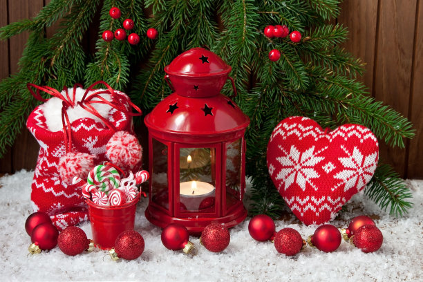 圣诞静物与明亮的象征图片下载