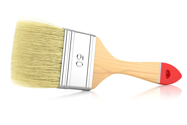 在白色背景上使用画笔图片下载