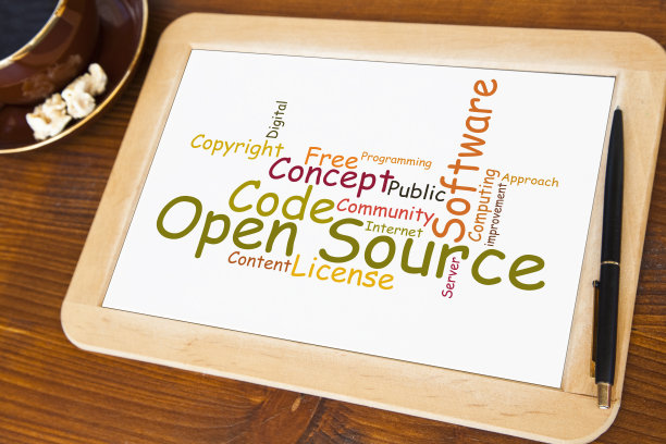 带有开源词云的黑板图片下载