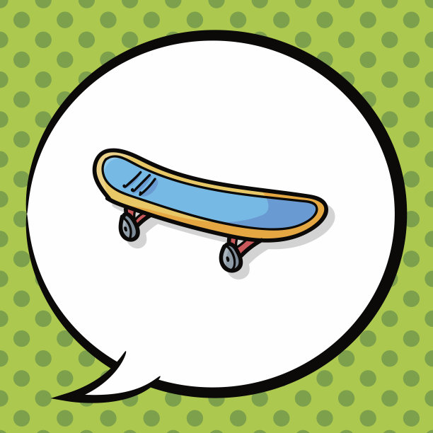 滑板涂鸦，语音泡泡图片下载