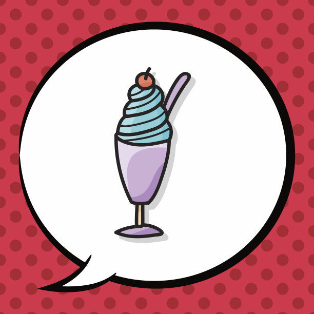 冰淇淋涂鸦，语音泡泡图片下载