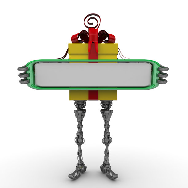 带有空白标志的自制礼品盒图片下载