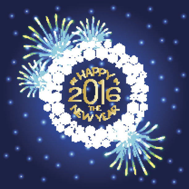 圣诞快乐2016矢量插图图片下载