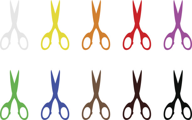 剪刀轮廓图片下载