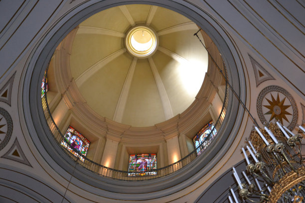 蒙得维的亚大都会教堂的圆顶图片下载