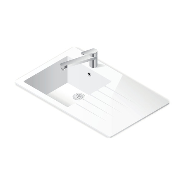 厨房水槽等距图标图片下载