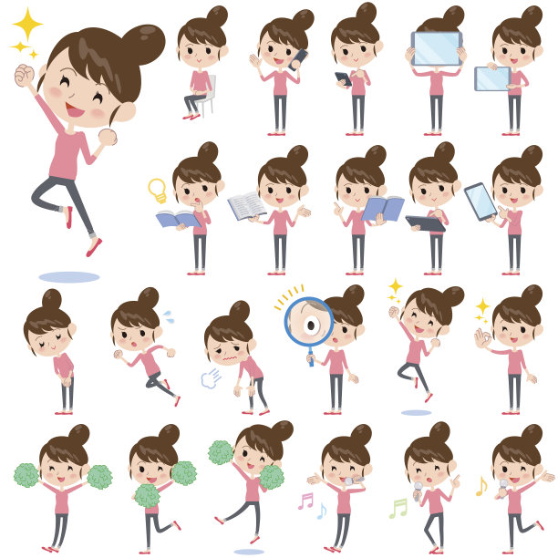 发髻妈妈裤子风格2图片下载