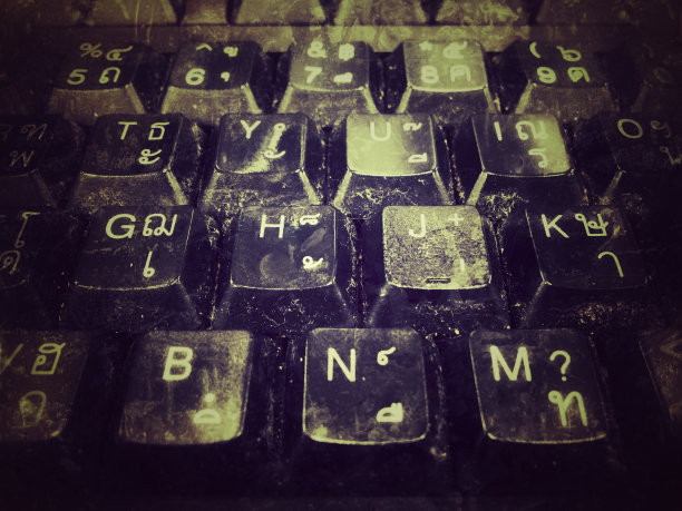 电脑笔记本键盘背景灰尘图片下载