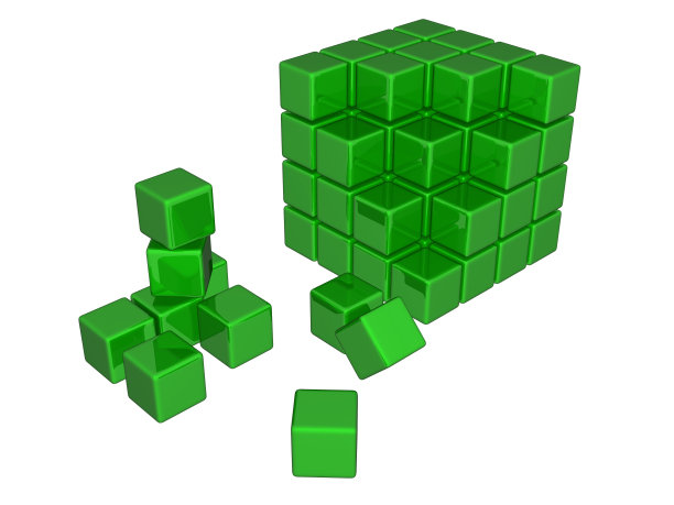 绿色的方块图片下载