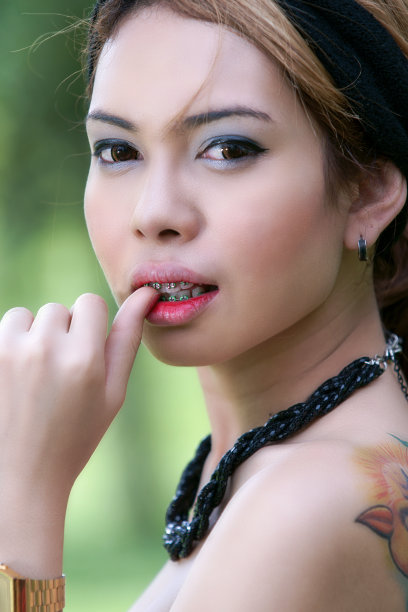 性感亚洲女孩肖像图片下载