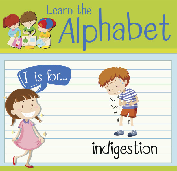卡片上的字母I代表消化不良图片下载