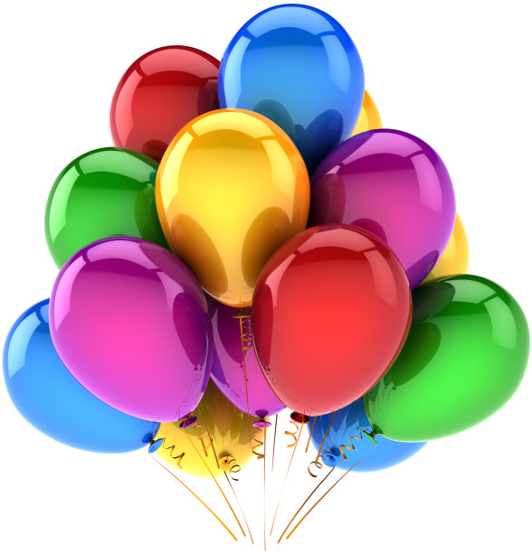 聚会用气球装饰生日、节日和纪念日图片下载