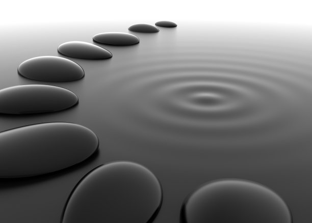 鹅卵石在水中图片下载