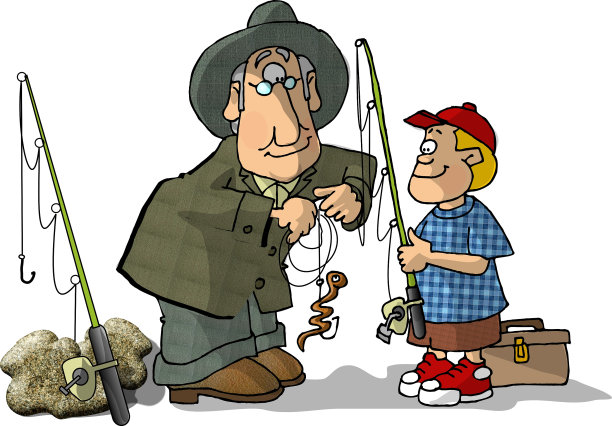 钓鱼,爷爷图片下载