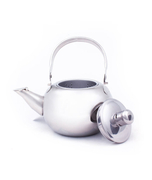 茶壶孤立在白色背景上图片下载