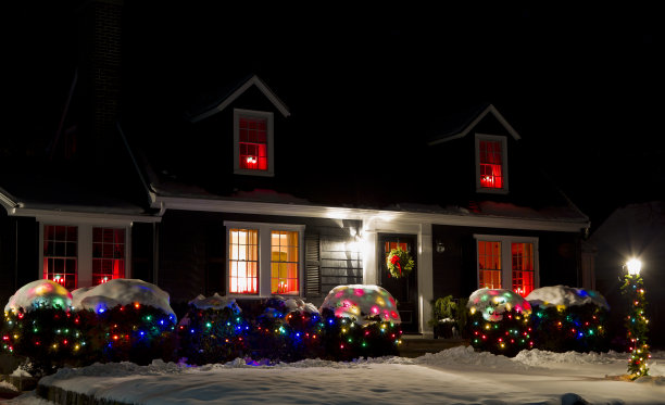 房子在圣诞节图片下载