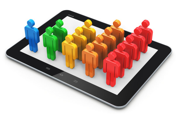 社交网络和客户管理理念图片下载