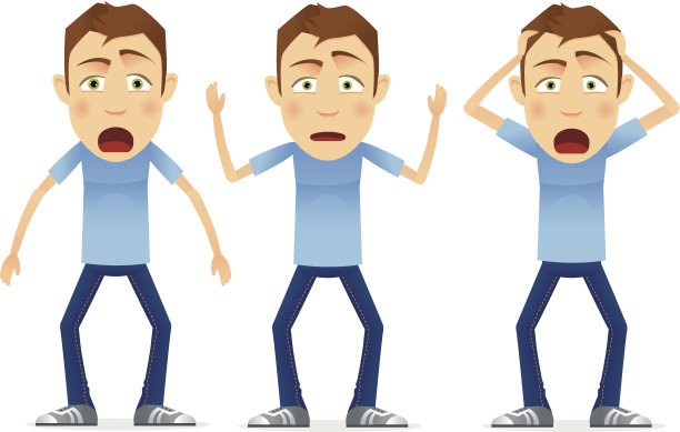 惊讶的年轻人图片下载