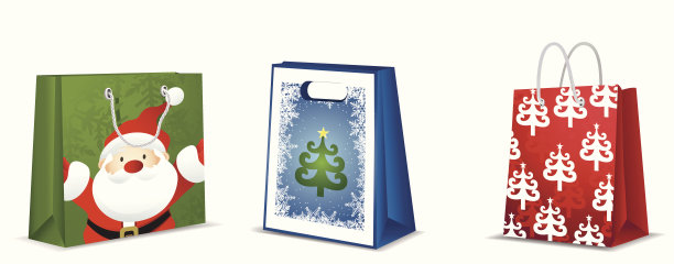 圣诞购物袋图片下载