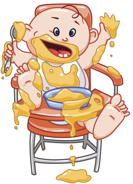 婴儿吃。图片下载