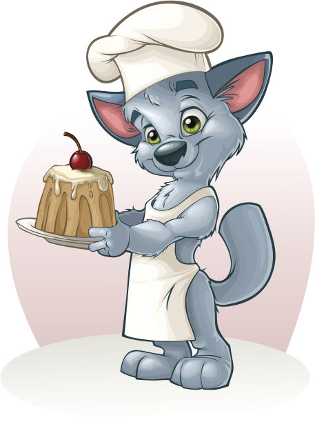 可爱的小猫做饭图片下载