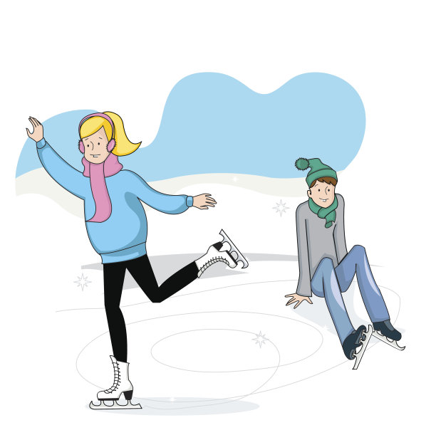 在溜冰场素材图片