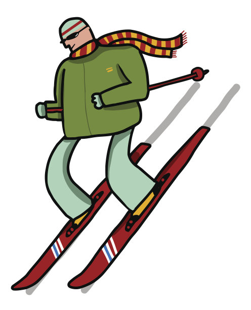 滑雪的人图片下载