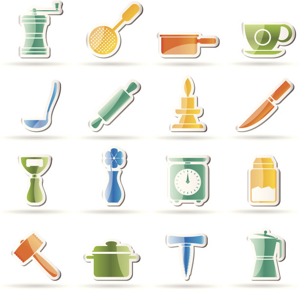 厨房和家居工具图标图片下载