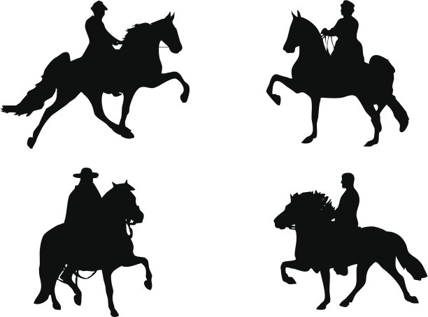 马术运动:迈步的马图片下载