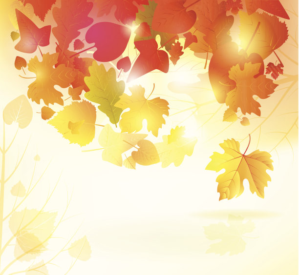 秋天的背景。素材图片