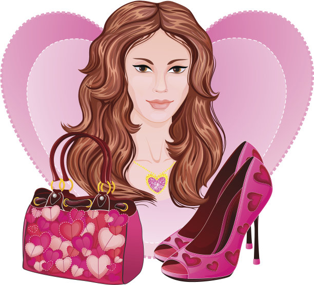 粉红女配件图片下载