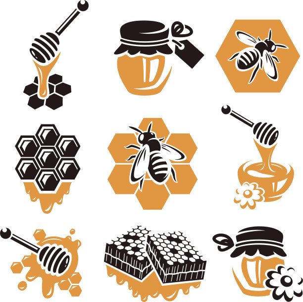 蜂蜜。向量图片下载