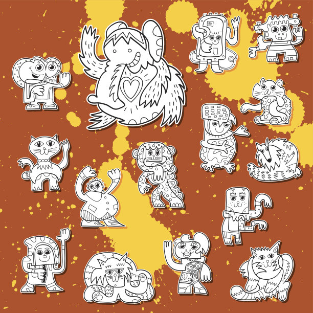 街头艺术涂鸦生物收藏图片下载