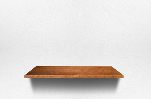 墙上的空木架。图片下载