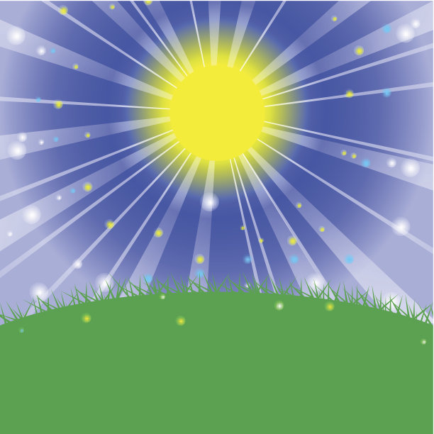 草地上的清晨图片下载