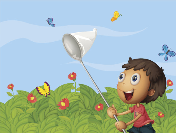 花园里的捕蝶器图片下载