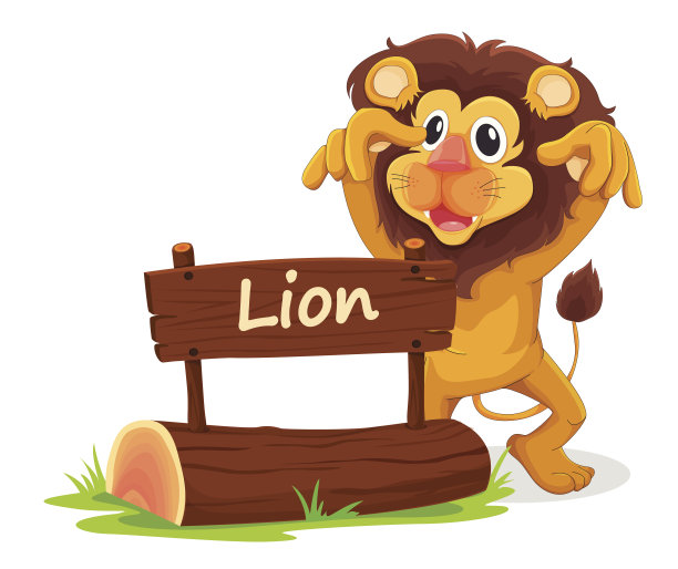 狮子和董事会图片下载