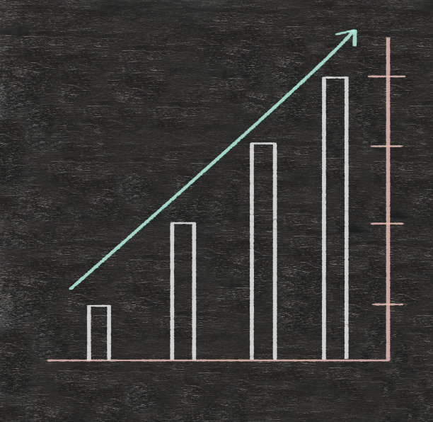 图表写在黑板背景上图片下载