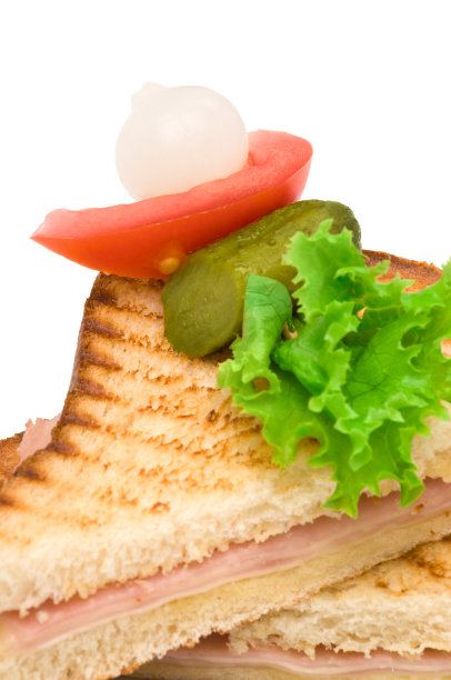 烤三明治特写图片下载