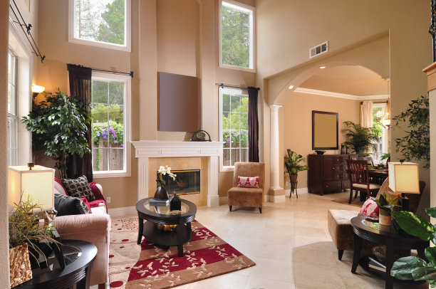 大型优雅的客厅室内图片下载