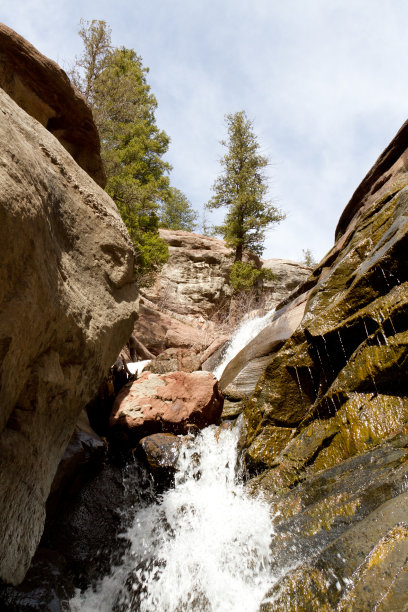 科罗拉多州的瀑布图片下载