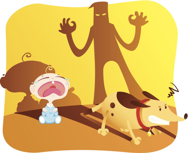 保护儿童免受攻击的狗图片下载