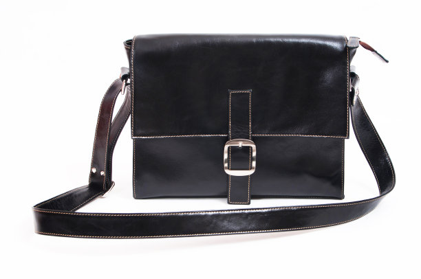 黑色手袋孤立在白色背景上图片下载