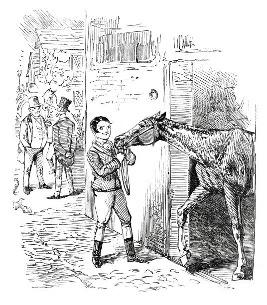 维多利亚时代的马夫和赛马图片下载