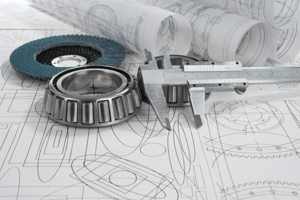 滚子轴承，量规，磨盘和图纸图片下载