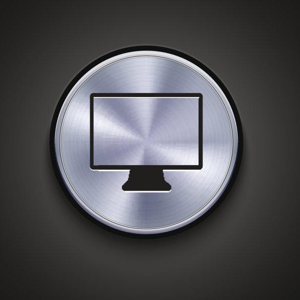 灰色背景上的矢量金属图标。Eps10图片下载