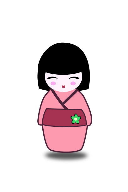 日本娃娃。图片下载